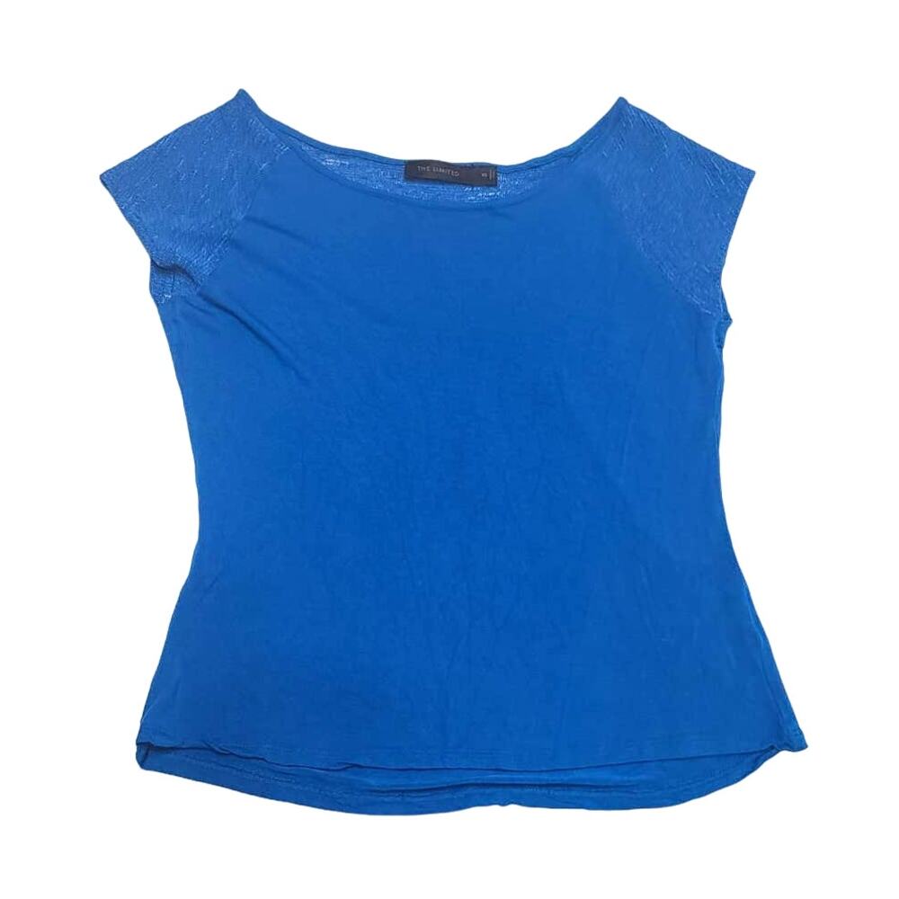 The Limited bright blue sleeveless blouse women's XS